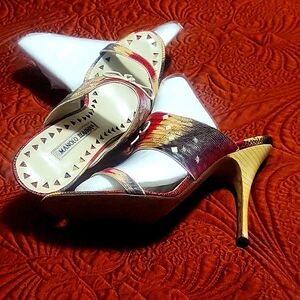 Manolo Blahnik snakeskin sandals